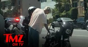 Machine Gun Kelly & Megan Fox Pulled Over on Motorcycle | TMZ TV
