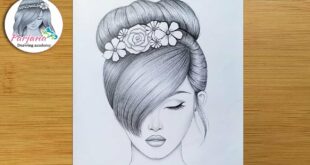 Drawing Tutorial for beginners || Pencil Sketch || How to draw a girl with BEAUTIFUL hair style