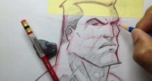 How To Draw A Superhero Head - Tutorial