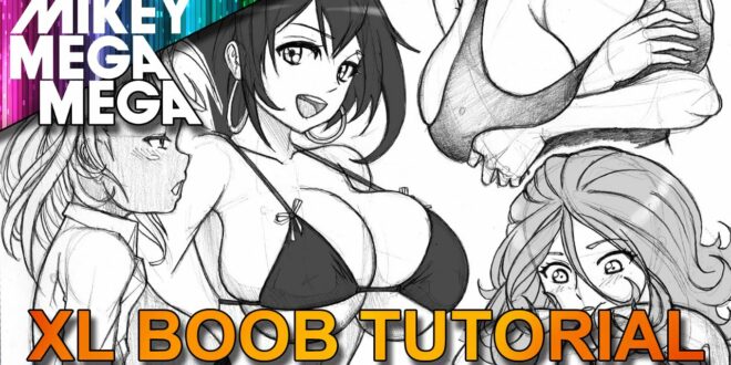 How To Draw BOOBS 3 |F+ CUP BREASTS| IN ANIME MANGA with MIKEYMEGAMEGA