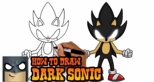 how to draw dark sonic - Video Art Tutorial