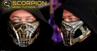 How to Make a Scorpion Mask - Free Templates - Foam Cosplay Tutorial Mortal Kombat Movie