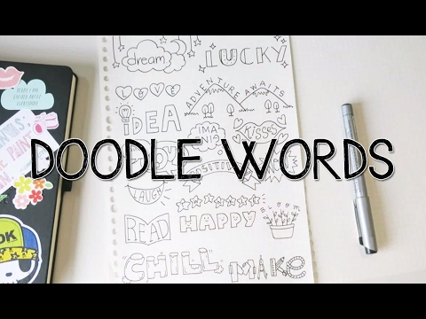 doodle with words - How to turn WORDS into Doodles!