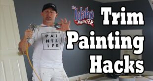 Interior Trim Painting Hacks.  DIY How To Paint House Trim Work.