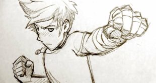 How to Draw Manga Fighting Pose: Punching Fists!