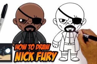 How to Draw Nick Fury | The Avengers | Step-by-Step Tutorial
