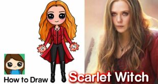 How to Draw Scarlet Witch | The Avengers