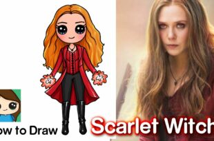 How to Draw Scarlet Witch | The Avengers