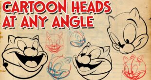 How to Draw Cartoon Heads at Any Angle | Cartoon Construction