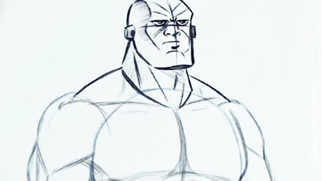 how to draw muscles (Step by Step) superhero