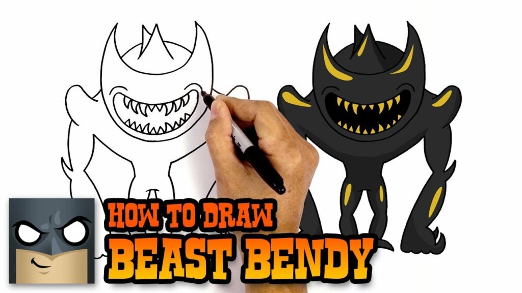 How to Draw Beast Bendy Awesome Step-by-Step Tutorial