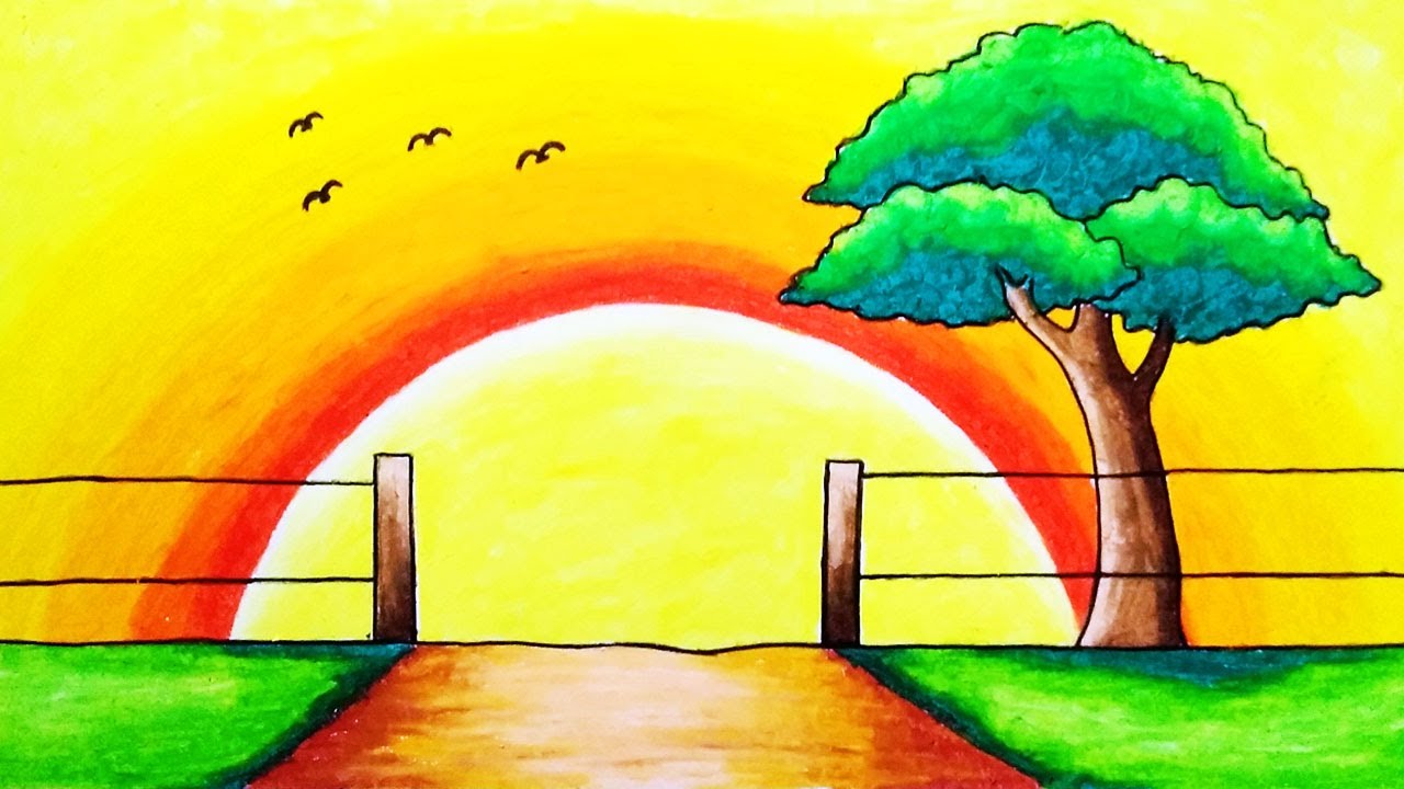DIY Easy Rainbow Scenery Drawing! : 5 Steps - Instructables