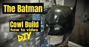 The Batman 2022 Cowl cosplay DIY build video
