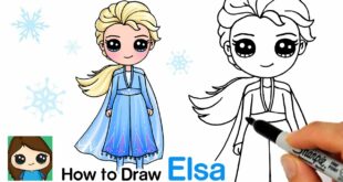 How to Draw Elsa | Disney Frozen 2