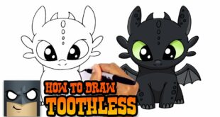 How to Draw Toothless | How to Train Your Dragon