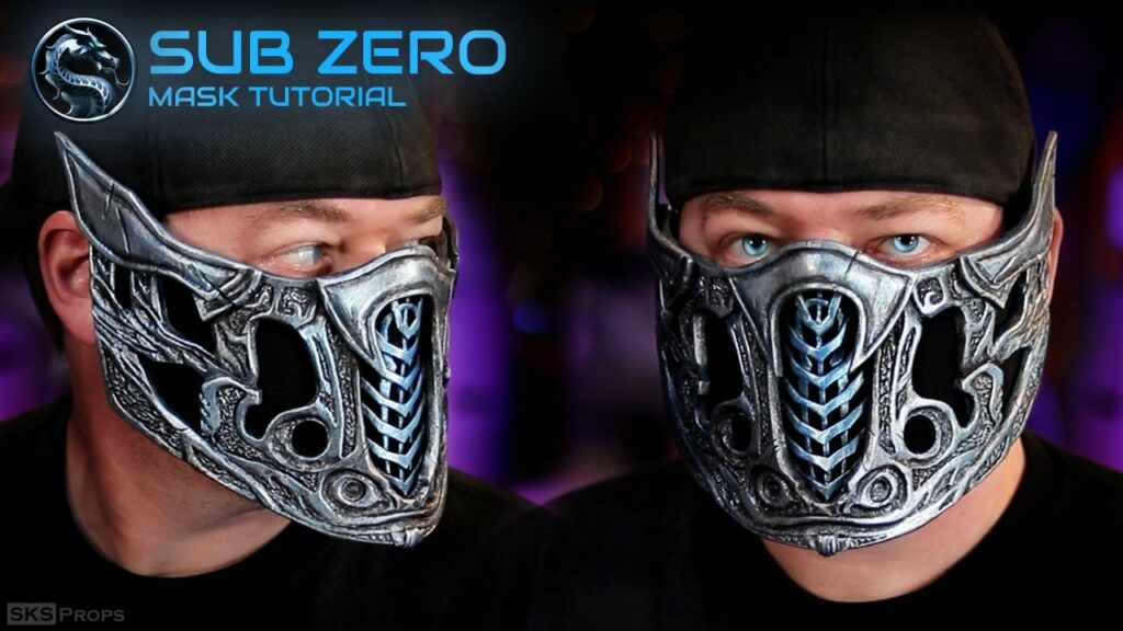 Make a Mortal Kombat Movie Sub Zero Mask Templates Cosplay Tutorial
