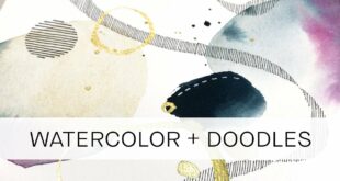 HOW TO DOODLE with lines, dashes and gold **for beginners