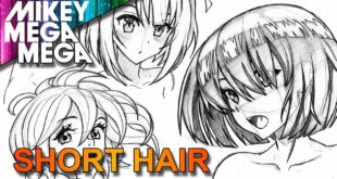 How To Draw SHORT HAIR FOR ANIME MANGA