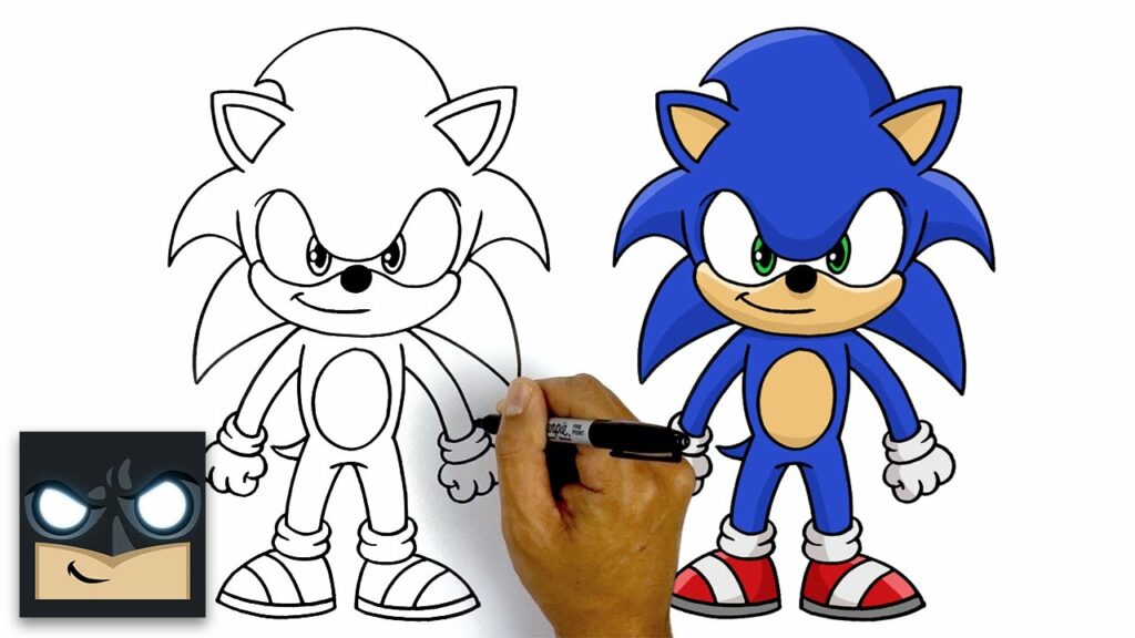 How To Draw Sonic The Hedgehog | sonic drawing easy