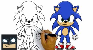 How To Draw Sonic The Hedgehog | Step By Step Tutorial