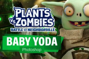BABY YODA STAR WARS IMP COSTUME (Photoshop Speed Art) - Plants vs Zombies: Battle for Neighborville