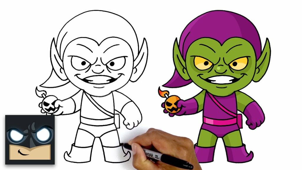 How To Draw Green Goblin | Step By Step Tutorial