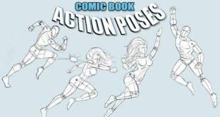 How to Draw Action Poses - Comic Book Superheroes - Narrated