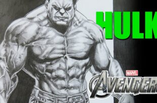 Drawing Hulk - Marvel Avengers - Pencil Drawing