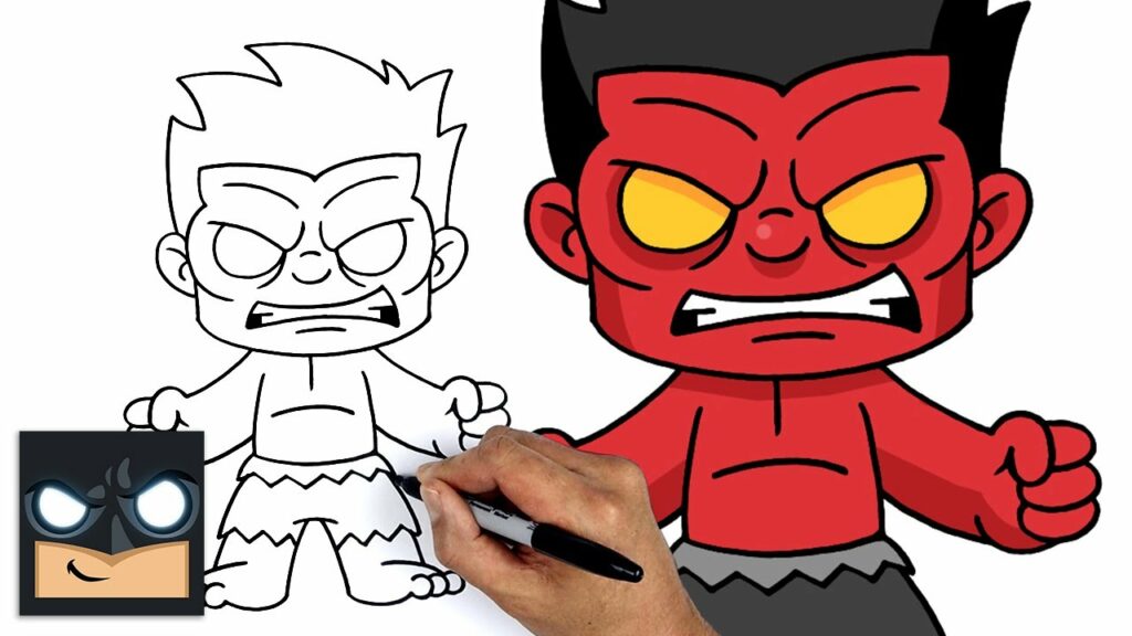 How To Draw Red Hulk | Marvel