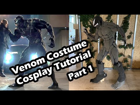 Venom Movie Cosplay Costume Muscle Suit Tutorial | Part 1