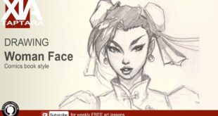 Drawing basic comics female face