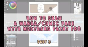 [How to Draw Manga with Medibang Paint Pro] Create a black and white manga/comic page