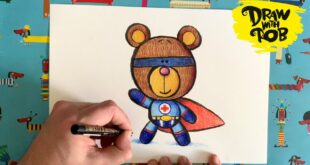 #DrawWithRob 15 Superhero Bear