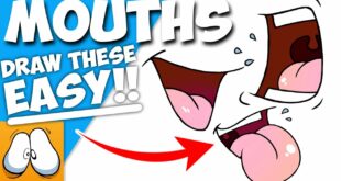 How To Draw A Cartoon Mouth (SUPER EASY METHOD!)
