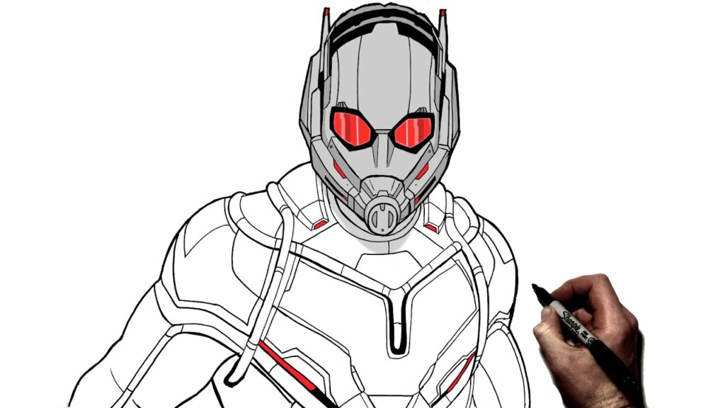 How To Draw Ant Man