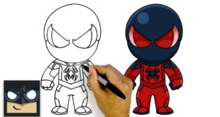 How To Draw Spider-Man Scarlet Spider II Suit | Spider-Man PS4