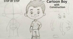 Learn how to draw a cartoon boy character step by step tutorial | Rinkuart | Drawing and sketching