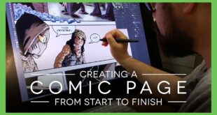 Making an ENTIRE Comic Page from Sketches to Lettering