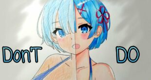 Don'T Vs Do How To Draw Anime Girl | Coloring skin and eyes