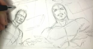 How to Draw a Comic Book Page - Part 1 ( The Rough Layout )