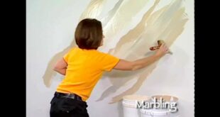 Marbling How To Faux Finish Painting by The Woolie (How To Paint Walls) #FauxPainting