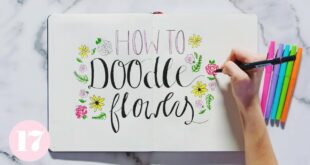 How To Doodle Flowers In Your Bullet Journal | Plan With Me