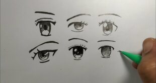 6 Cara menggambar mata anime | 6 ways to draw anime eyes