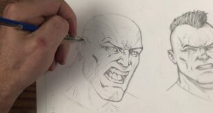 Drawing Comic Style Faces with Traditional Art Supplies