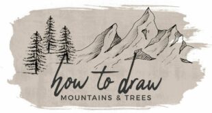 How to Draw Mountains and Trees | Doodle with me!