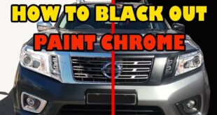How to paint over Chrome, black out your ride