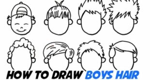 How to Draw Boys Hair In Different Cartoon Styles