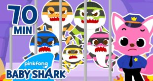 Thief Shark Family, All Under Arrest! | +Compilation | Baby Shark Stories | Baby Shark Official