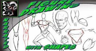 Drawing Lessons - Comic Book Art Style - Breaking Down Shapes in Figure Drawing