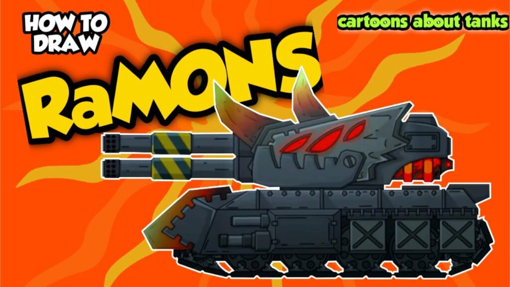 How To Draw Cartoon Tank Ramons | HomeAnimations - Cartoons About Tanks -  Epic Heroes Entertainment Movies Toys TV Video Games News Art